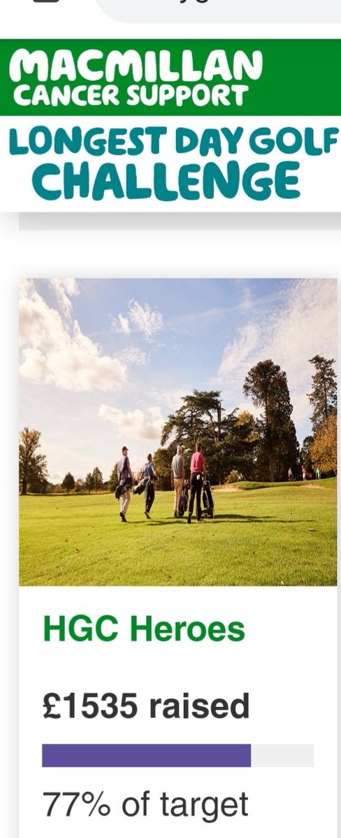 longestdaygolf.macmillan.org.uk/Team/hgcheroes

#hallamshiregolfclub #72holesinaday