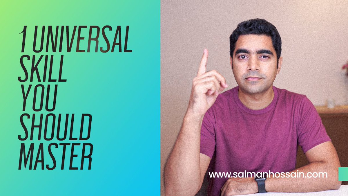salmanhossain's tweet image. One UNIVERSAL SKILL you should MASTER! youtu.be/24UFJewihdg via @YouTube 
#collegeadvice #universityhacks #youngprofessional #lifegoals