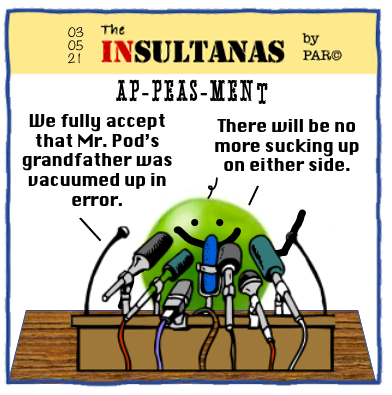 insultanas's tweet photo. "Insultanas is brought to you today by the letter 'Pea' and the number three. The Insultanas are not a Sesame Workshop Production." https://t.co/G6BIMx41jm