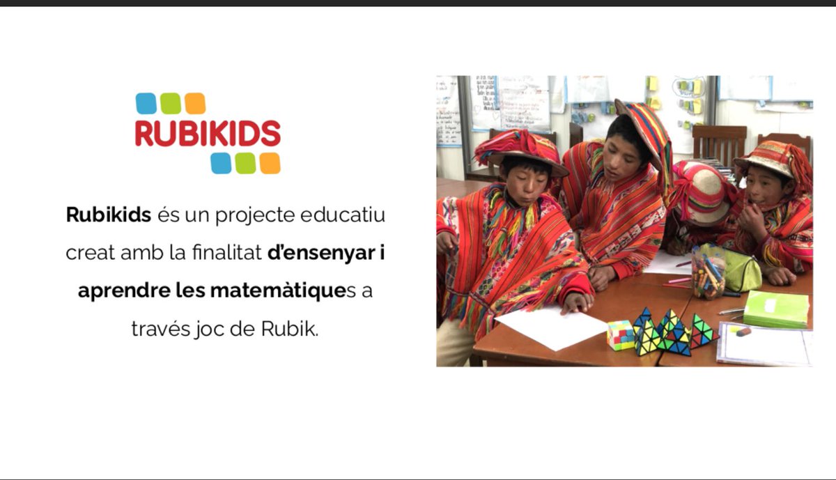 LleimatLleida's tweet photo. La Mònica Boladeras inicia la xerrada “Viatgem amb les Matemàtiques” i com el projecte @rubikids ha anat arreu del món per a ajudar a treballar les matemàtiques. #CaminsMatemàtics @IceUdl https://t.co/LbmH3SPnuW