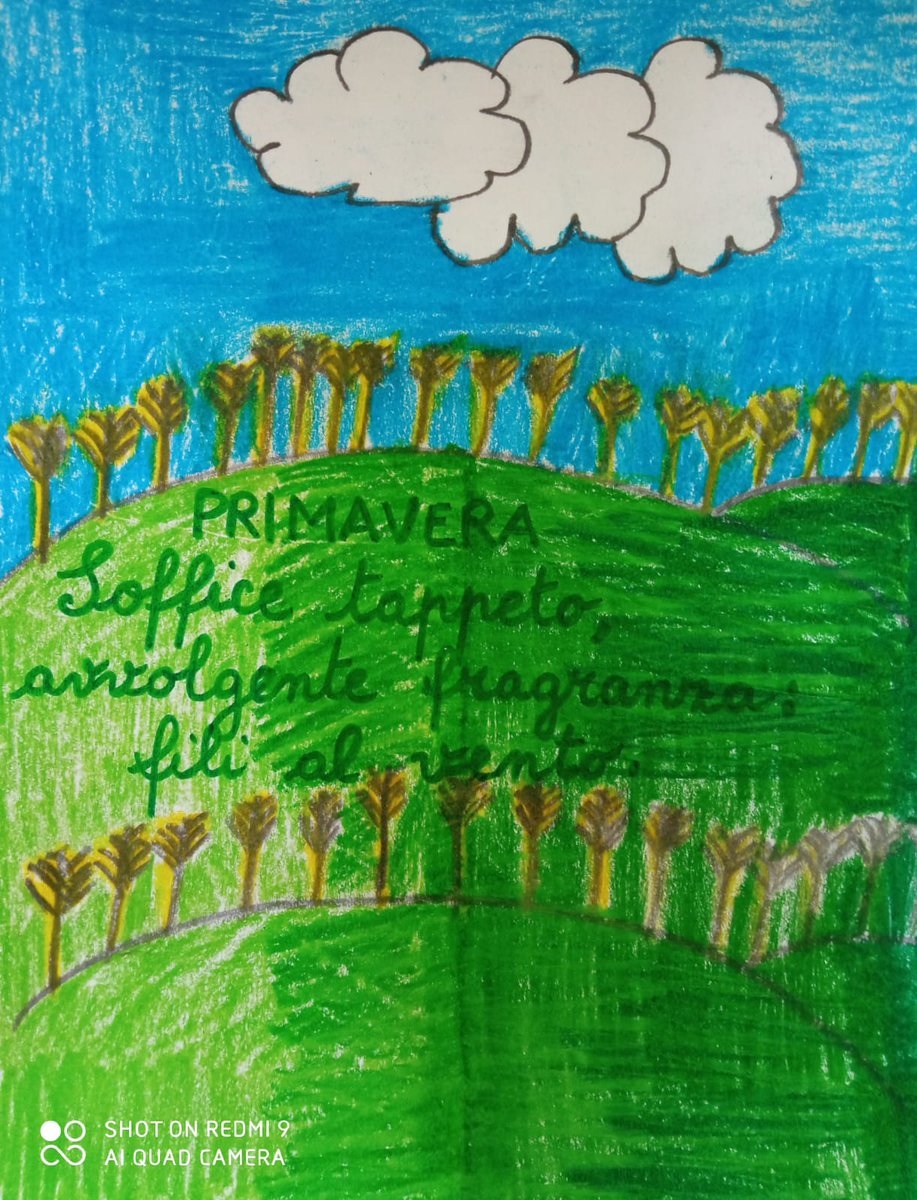 3cdmodugno's tweet image. L'emozione da cui nasce un haiku è il frutto di un affinarsi progressivo della sensibilità, di un'indagine a fondo in sè stessi e nel mondo. (Elio Pecora)
Classi 5 A e B plesso Gandhi
#PoesieSID4 @MusePUGLIA