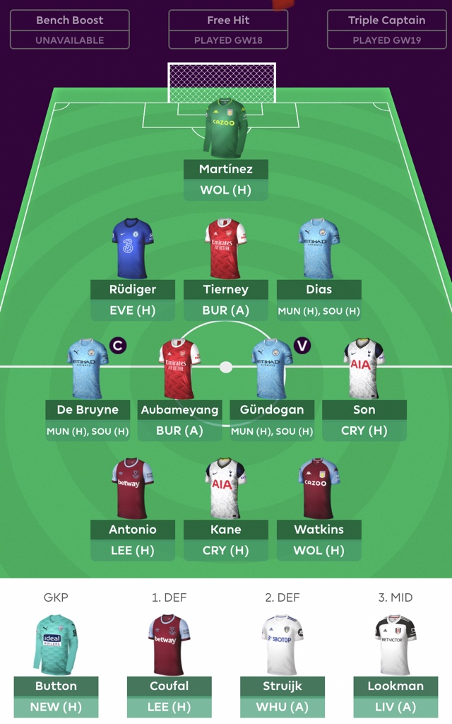 Trochę mnie tu nie było. WC i próba wyjścia z szablonu i wyprzedzenia ruchów reszty, to ostatnia szansa na wyjście z sezonu z twarzą. Dodatkowo przygotowanie na GW29 gdyż w koszyku pozostał tylko BB? Co Wy na to? 🤔 #FPL