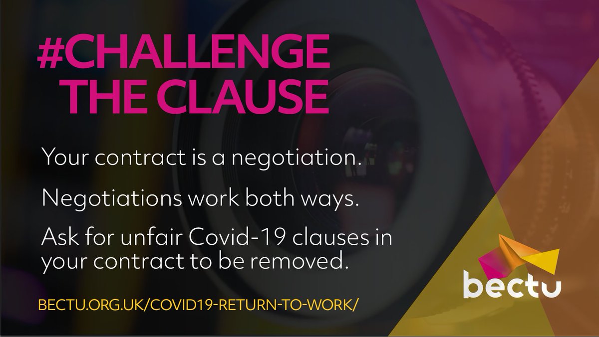 bectu's tweet image. Freelancers should be paid for suspensions and hiatuses, with the option for paid notice if the suspension includes exclusivity.

Read our guidance now on hiatuses and saying no to one sided contracts: bit.ly/3u3vRDd
