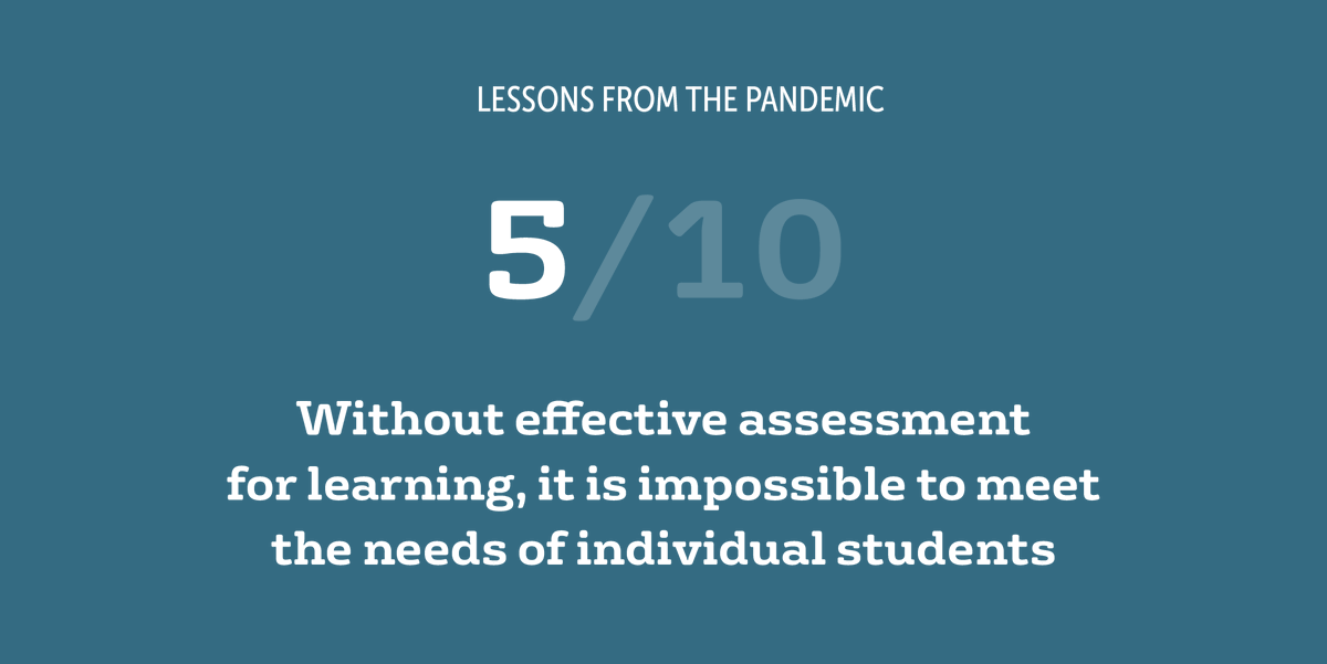 edtvoice's tweet photo. Lesson #5 of 10 from the latest in our #LearningRenewed series draws on the evidence around the importance of effective learning assessment.
Read more: https://t.co/4cspe1VhLQ
#buildbackbetter https://t.co/jyDgvGZilg