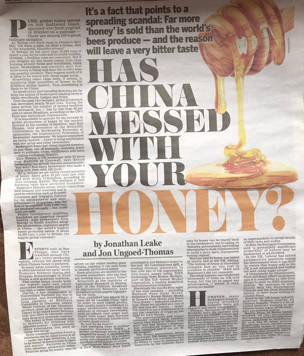 Interesting article on a subject very close to our hearts.Our honey is as pure as can be. Filtered only once to remove any wax.All natural goodness remains. We are so proud of our product and our beautiful bees. Disgraceful that tampered honey can be called honey at all 🐝🐝🐝