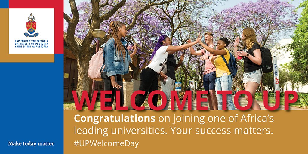 UPTuks's tweet photo. It's Welcome Day! Watch VC Prof Tawana Kupe, @UP_SRC and more welcome our new first-years! Join in on the virtual festivities here: https://t.co/Ll7tRpj0II #UPWelcomeDay https://t.co/BSrPgPklfC