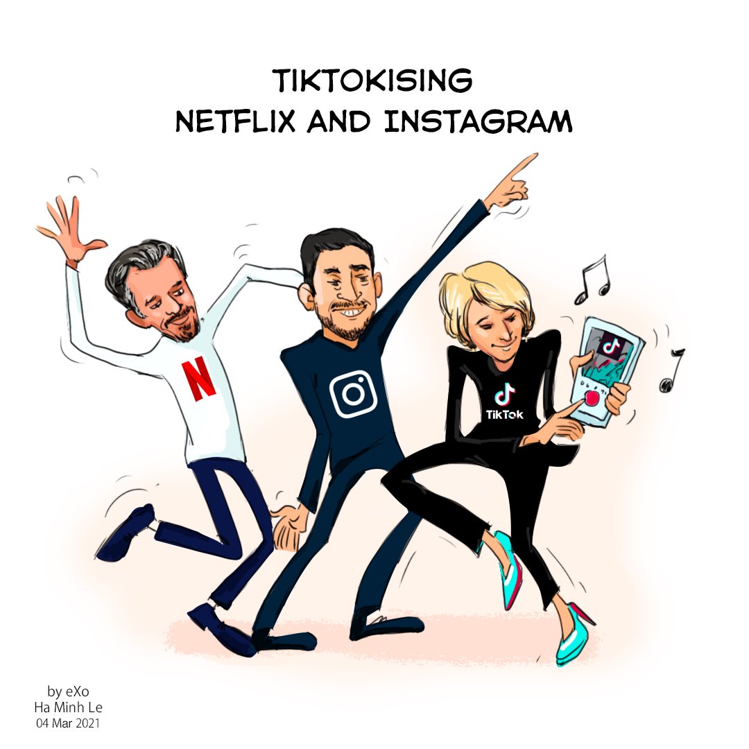 Millie_Braze's tweet photo. This weekend's @eXoPlatform cartoon.
After @instagram , @netflix is also getting inspired by @tiktok_us and is launching a new mobile feature called ‘Fast Laughs’ 🎶 📱 #IoS #FastLaughs https://t.co/wOWGPSaM6e