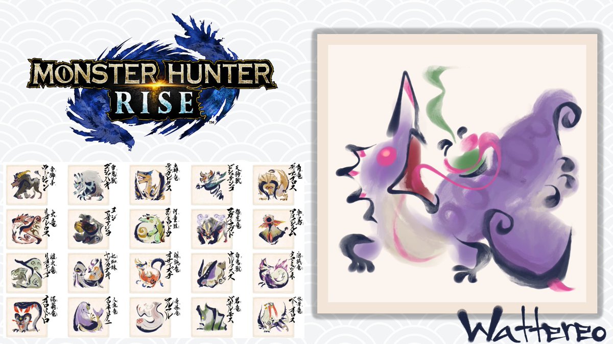 Wattereo Art Mh Rise 3 0 Spoilers Twitterren Another Artist S Wonderful Rise Style Icon Inspired Me To Get Back To Making More Mhrise Icons D This Time I Drew Chameleos The