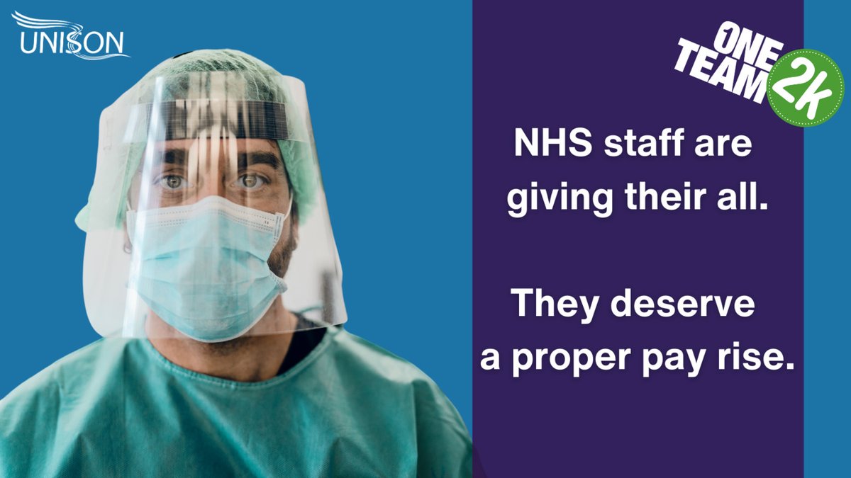 1% is not acceptable and it’s not a done deal. Help us get ready

💪 Join UNISON
📲 Update your details
🗣️ Ask your colleagues to join UNISON
📢 Stand up - ask friends and family to support NHS workers Thursday 11 March at 8pm

Get organised 👥 unison.org.uk/news/press-rel… #NHSPay