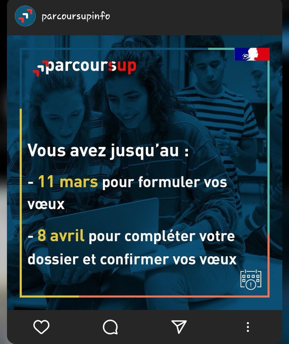 CBlaringhem's tweet photo. N'oubliez pas parcoursup;) https://t.co/ALZ9bjGHU0