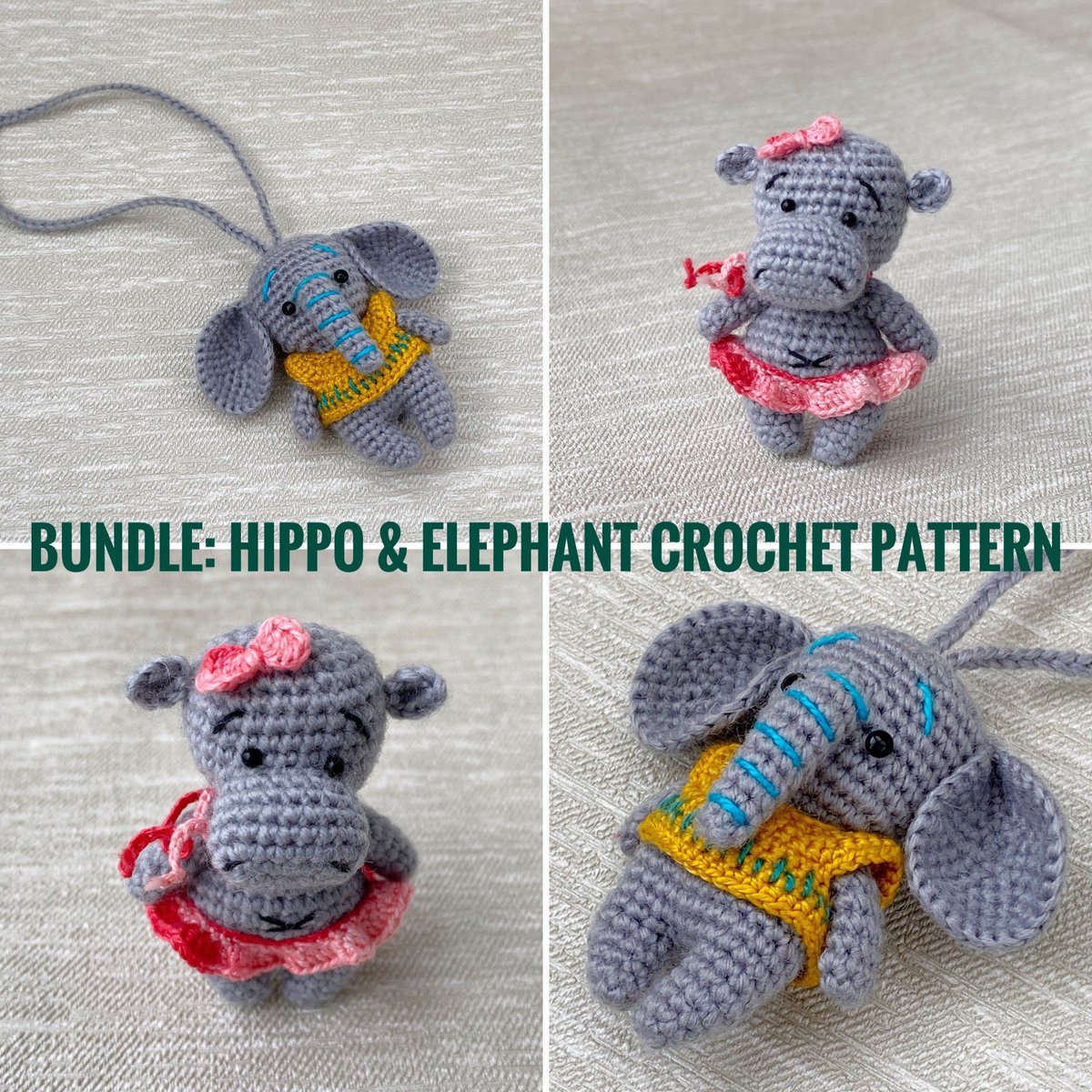 CrochetToy's tweet image. Excited to share the latest addition to my #etsy shop: BUNDLE: Crochet patterns HIPPO &amp;amp; ELEPHANT,Crochet toy tutorial, African animals patterns amigurumi#crochet #crochettoytutorial #miniatureamigurumi #hippoamigurumi #elephantpattern #hippopattern
etsy.me/3ebfEq9