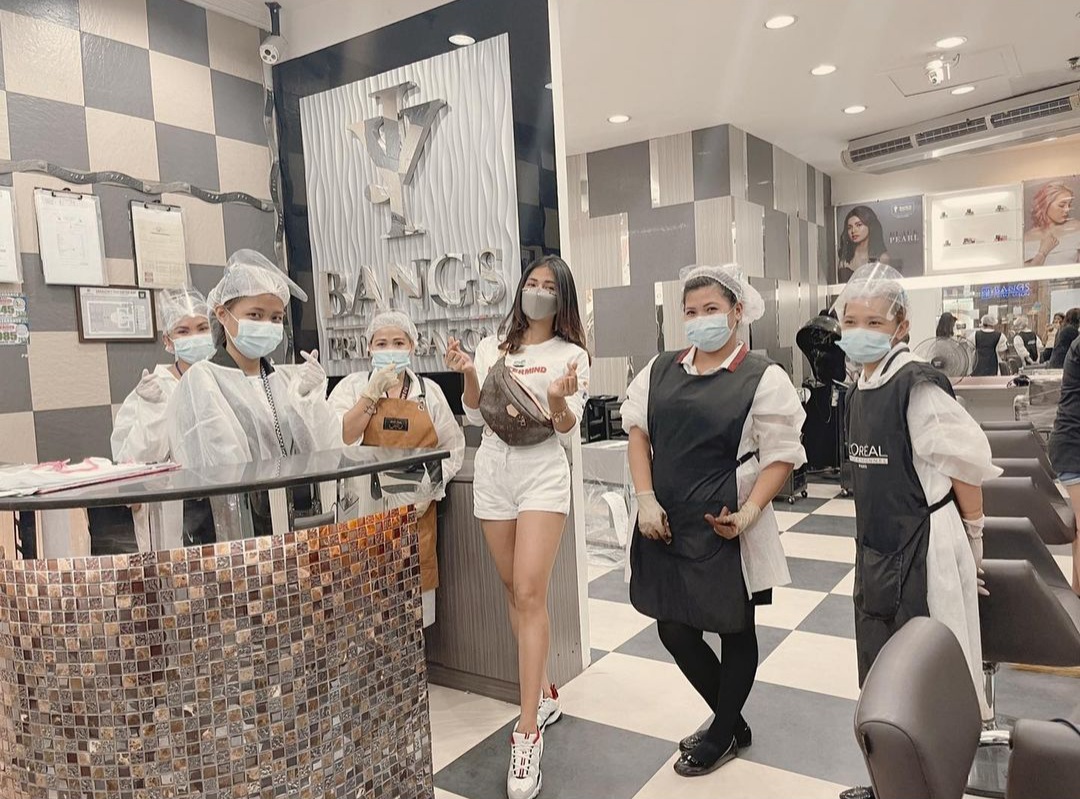 bangstnj's tweet photo. Our very own Celebrity Endorser and #FirstYaya, Sanya Lopez had her Hair service at SM North, The Block branch. https://t.co/hZgroT5Rhw