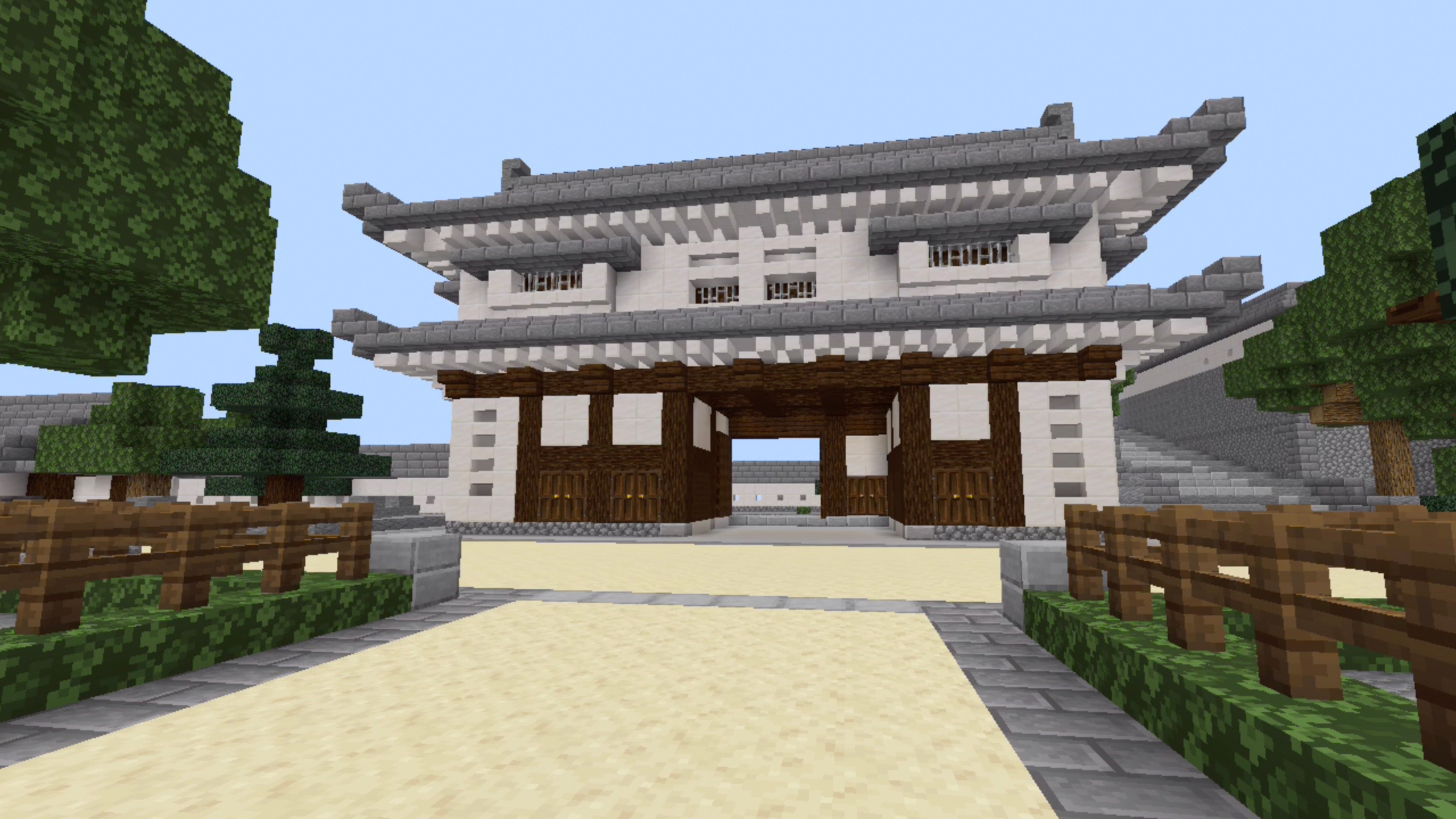 Daiちゃん マインクラフト姫路城pe 姫路城 菱の門 の紹介です 西側1階内部 石垣の壁はお気に入り Minecraft マインクラフト 姫路城 マイクラ建築 和風建築 動画でも紹介 T Co 7btim9mxmi T Co Tm1k3vkqrx Twitter