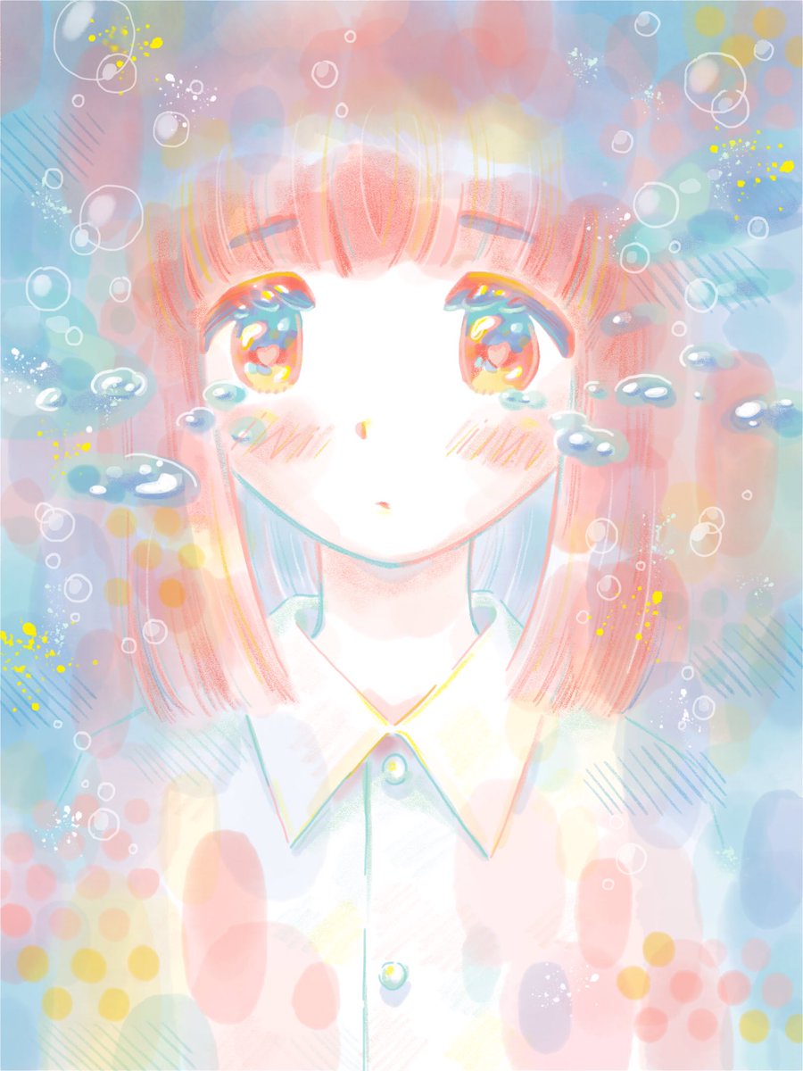 「透明なおんなのこ

#WEGO放課後アート部 #イラスト #illustrati」|ヒロコのイラスト