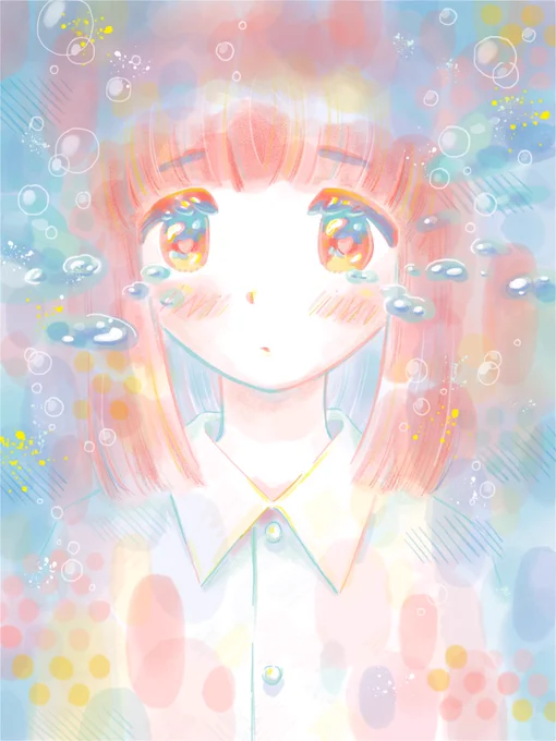 透明なおんなのこ

#WEGO放課後アート部 #イラスト #illustrationart 