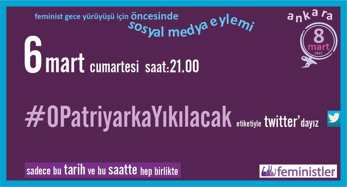 Ankara feminist gece yürüyüşü icin yaygınlaştıralim mi? #AnkaraFeministGeceYürüyüşü #8Mart
