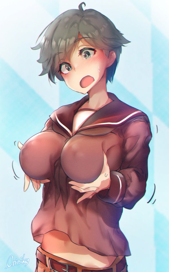 #艦これ #最上 
改二に夢膨らむ 