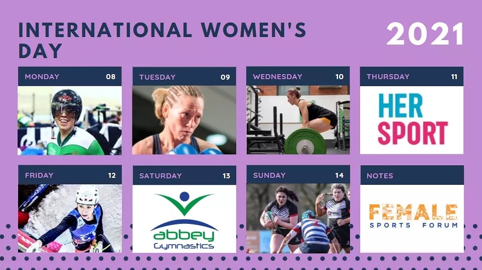 FemSportsForum's tweet photo. #InternationalWomensDay is on Monday! Last year we had an amazing Come and Try It Event at @TollymoreNOC but unfortunately this year that is not possible.
Instead we are going to have 7 days of Instagram takeovers from 7 amazing women in sport! https://t.co/F9JqBlmxnS