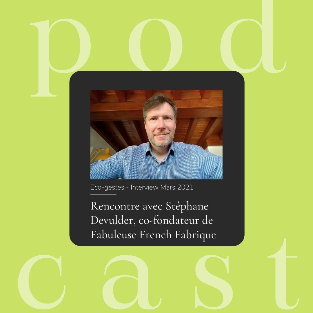 🎤Aujourd'hui dans éco gestes, avec @devuldersteph, co-fondateur de <a href="/FabFrenchFab/">Fabuleuse French Fabrique</a>, on parle #marketplace #madeinFrance 

#Entrepreneur #podcast #FranceRelance 

🎧 podfollow.com/1535047341
et via #Alexa et #GoogleAssistant