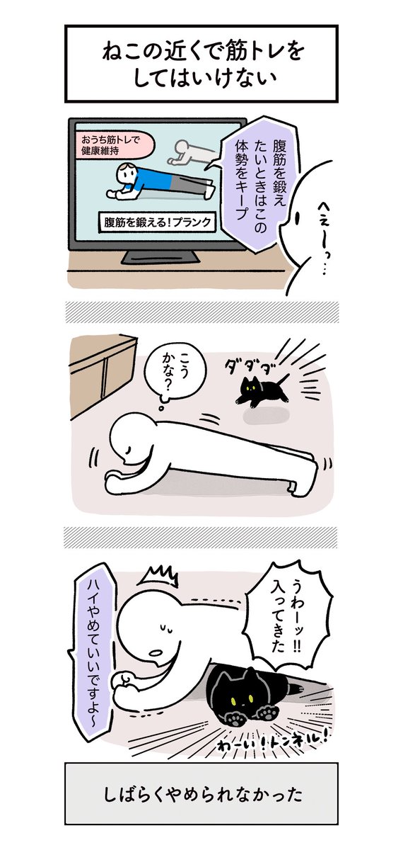 ねこに翻弄されつつもたのしい日常の絵日記(4まいある) #ろんの絵日記 