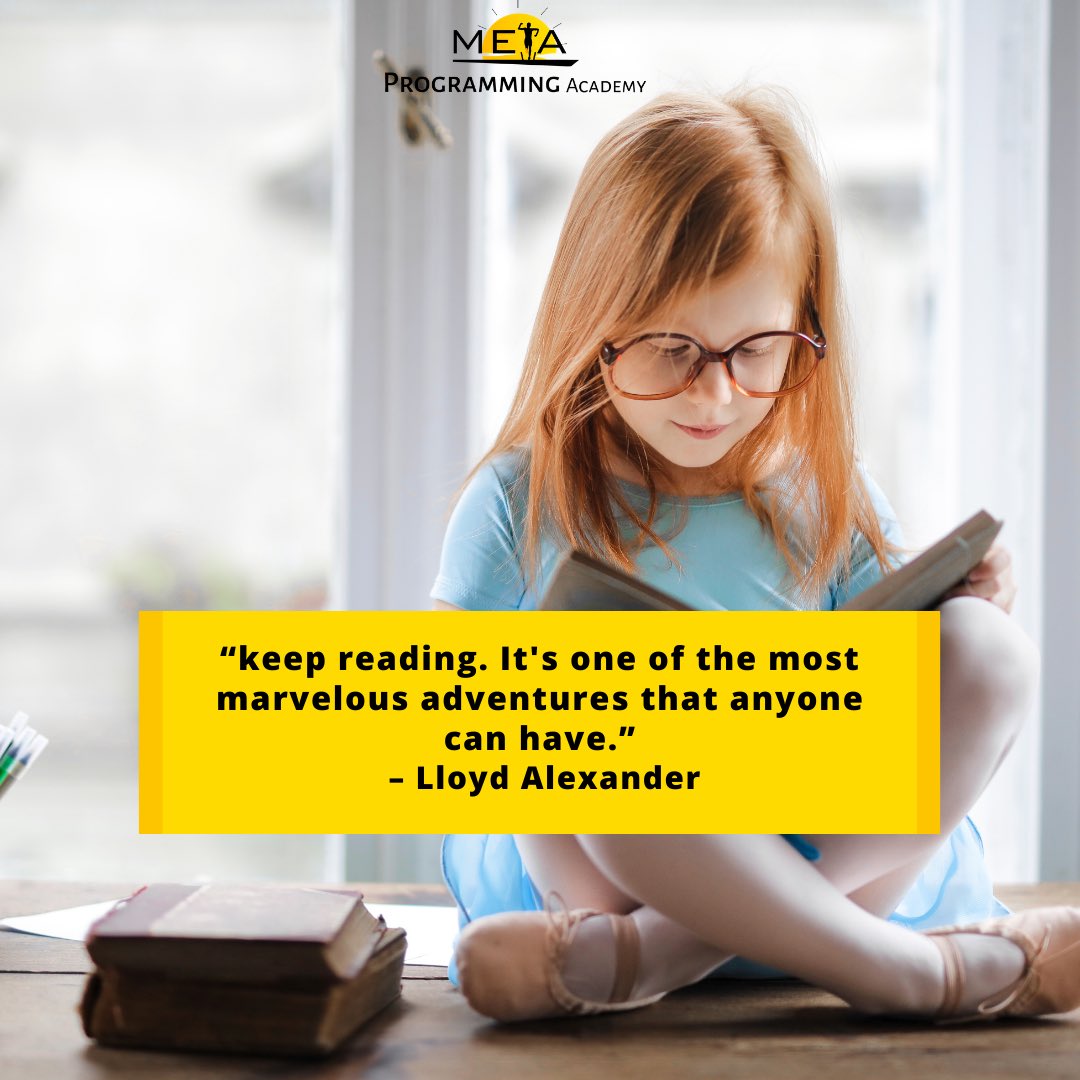 MetaProgAcademy's tweet image. “Keep reading. It’s one of the most marvelous adventures that anyone can have.” ~Lloyd Alexander
What booking are you reading this weekend?
#Metaprogramming
#MPAcademy
#MetaprogrammingAcademy
#Alternativeeducation
#ReadersAreleaders