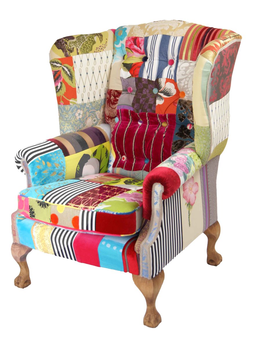 patchwork chair in emmerdale