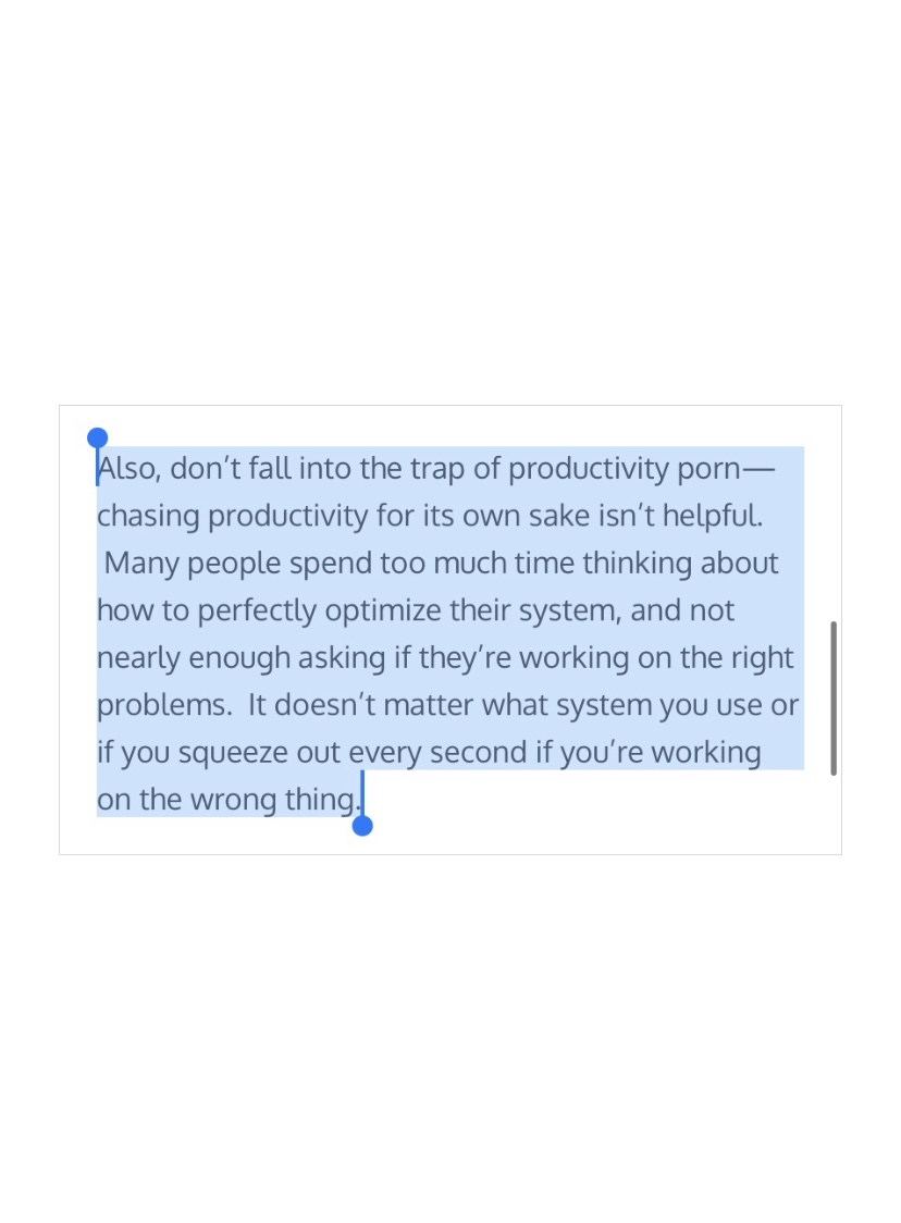 george__mack's tweet photo. The best writers say more in a few sentences than others say in books. 

Sam Altman on productivity. https://t.co/5hqakvqc2B
