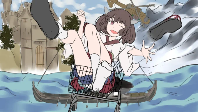 Twitterに進捗上げていいとの事なので
ご依頼絵きりたんのラフ 
