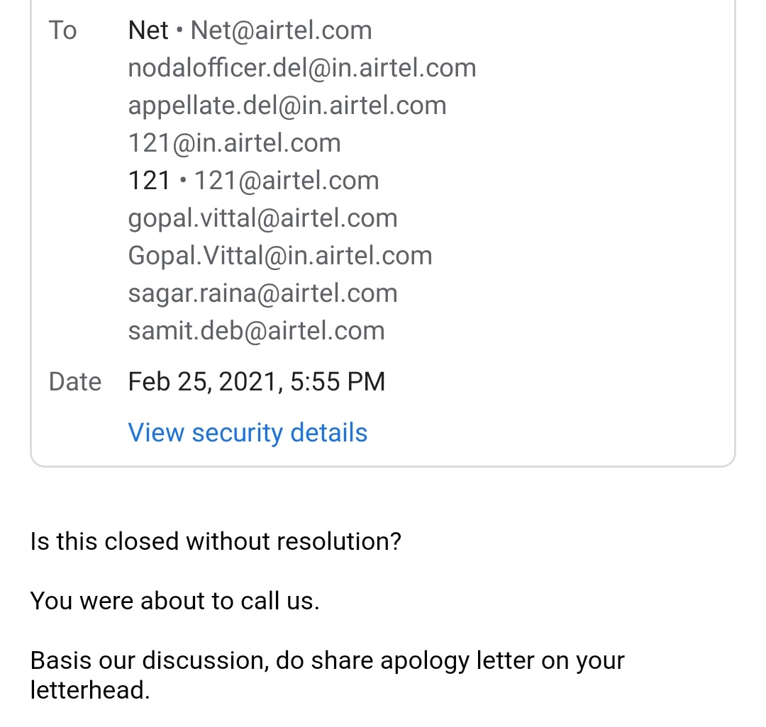 RishabhAgg1's tweet photo. @airtelbank Check with your internal team. https://t.co/Ku9zwO8Asm