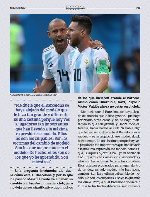 Javier Mascherano: “He tenido la suerte de la diversidad. De tener entrenadores totalmente opuestos. Y eso me ha dado una amplitud, una globalidad y la posibilidad de sacar cosas interesantes de todos": martiperarnau.com/producto/the-t… Una entrevista de <a href="/isaac_lluch/">Isaac Lluch</a> para TTRoom.