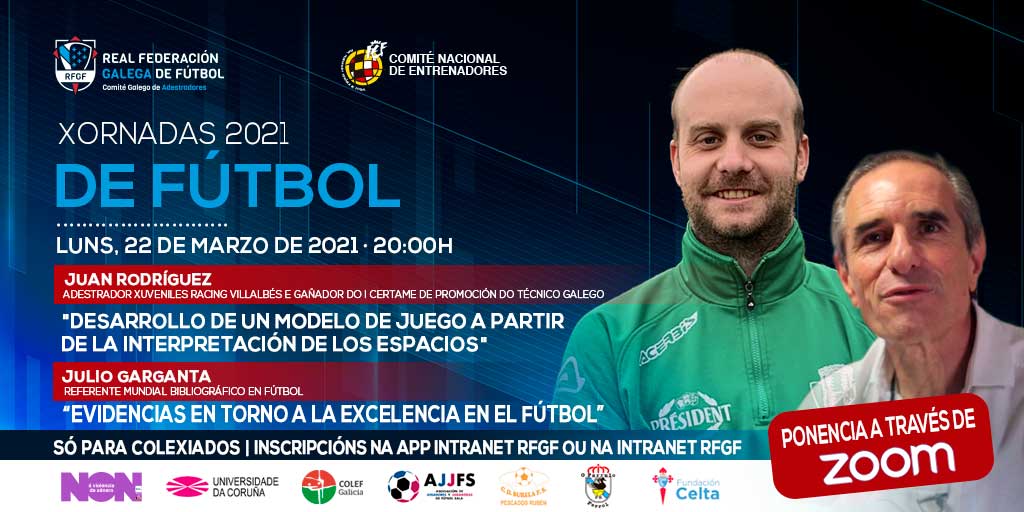 📚 𝐅𝐎𝐑𝐌𝐀𝐂𝐈𝐎́𝐍 | O Comité Galego de Adestradores da RFGF organiza unha nova 𝒙𝒐𝒓𝒏𝒂𝒅𝒂 𝒇𝒐𝒓𝒎𝒂𝒕𝒊𝒗𝒂 𝒕𝒆𝒍𝒆𝒎𝒂́𝒕𝒊𝒄𝒂

🗣️ Juan Rodríguez
🗣️ Julio Garganta 

🗓️ Luns 22 de marzo

🔗 buff.ly/3uYXfCG