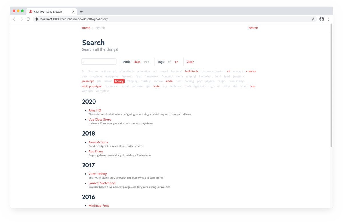dave_stewart's tweet image. New personal site going well! #vuepress #vue