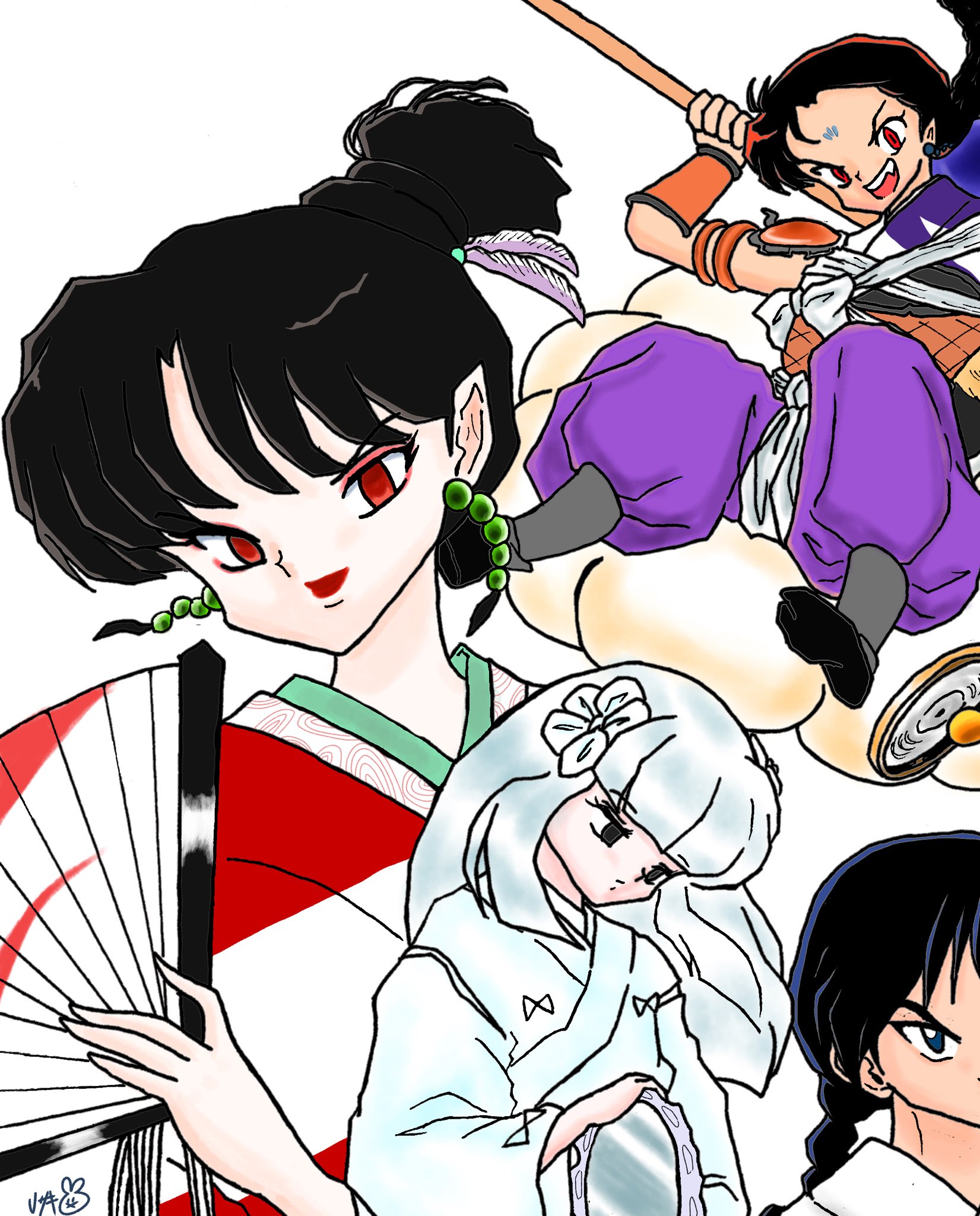 Uサキ 魅力的な敵キャラたち 犬夜叉 Inuyasha 半妖の夜叉姫 Hanyonoyashahime るーみっくわーるど 高橋留美子 イラスト Uサキ 魅力的な敵キャラたち 犬夜叉 Inuyasha 半妖の夜叉姫 Hanyonoyashahime るーみっくわーるど 高橋留美子 イラスト