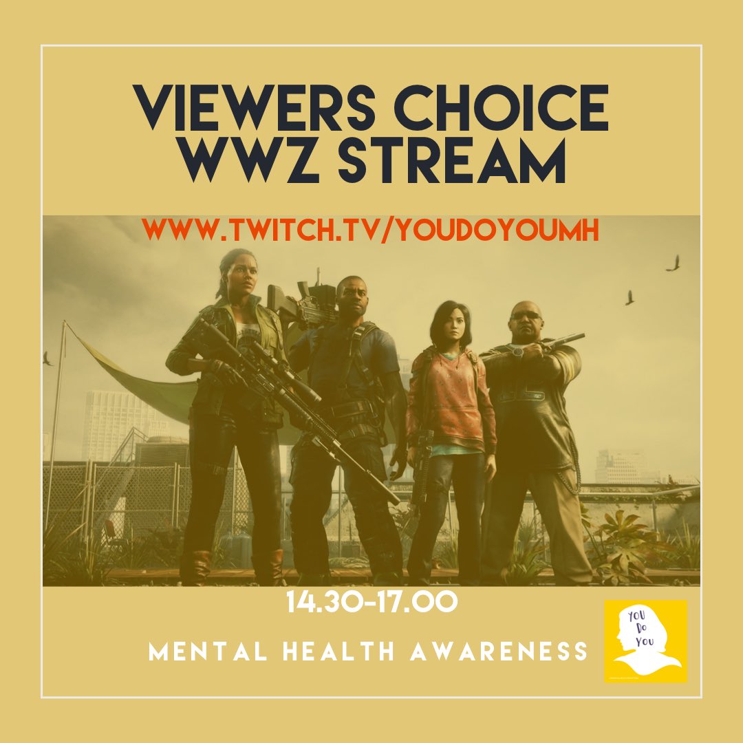youdoyou19's tweet photo. Viewers choice WWZ stream, come along and watch all the carnage unfold. youdoyoumh #twitch #twitchtv #twitchstreamer #twitchcommunity #ukstreamer #ukstreamersconnect #PathToAffiliate #wwz #zombies #mentalhealth #MentalHealthMatters #MentalHealthAwareness #community #inclusive https://t.co/SPcuV4RMhD