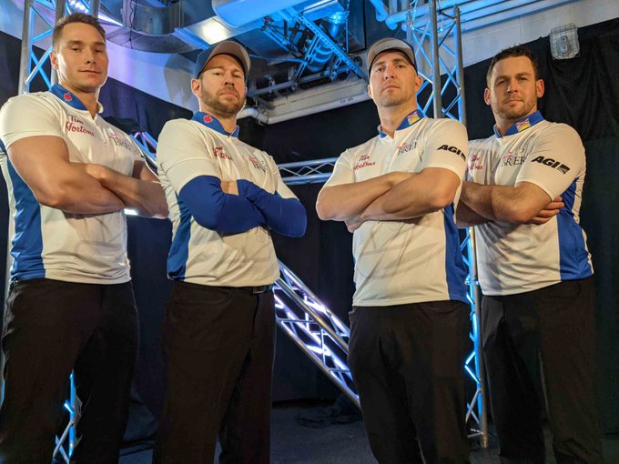 TSNCurling's tweet photo. SUNDAY'S FEATURE GAMES #Brier2021 

DRAW 5 - 10:30am et on TSN 1/3

ON - @TeamJohnEpping vs. NS - @teammurphycurl 

DRAW 6 - 3:30pm et on TSN1

WC1 - @TeamMcEwen vs. BC - @TeamJimCotter 

DRAW 7 - 8:30pm et on TSN1

CA - @TeamGushue  vs. WC2 - @TeamKevinKoe https://t.co/nIOwH33qDm