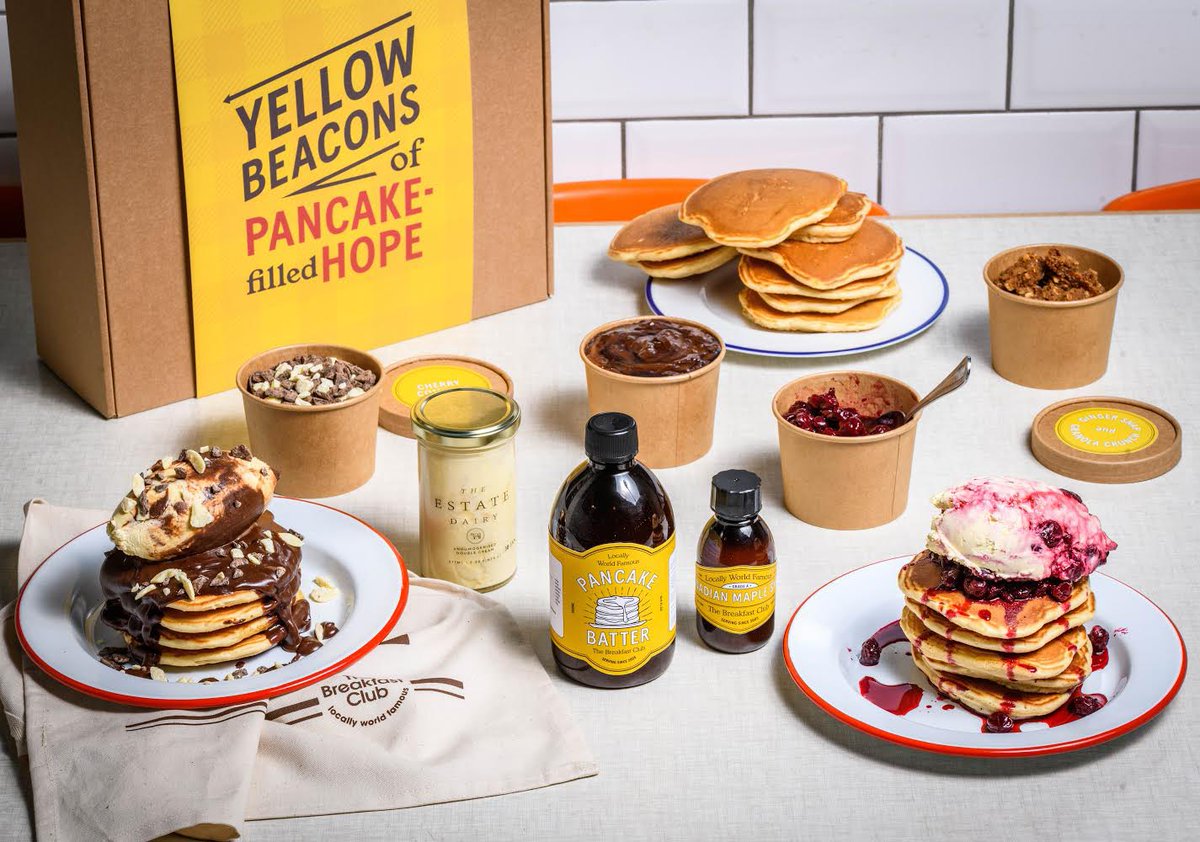Life is a box of pancakes... well at least that’s what <a href="/TheBrekkyClub/">The Breakfast Club</a> reckon, and we trust them. Pancake kits available now - thebreakfastclubcafes.com/shop/pancakes-… 🥞
