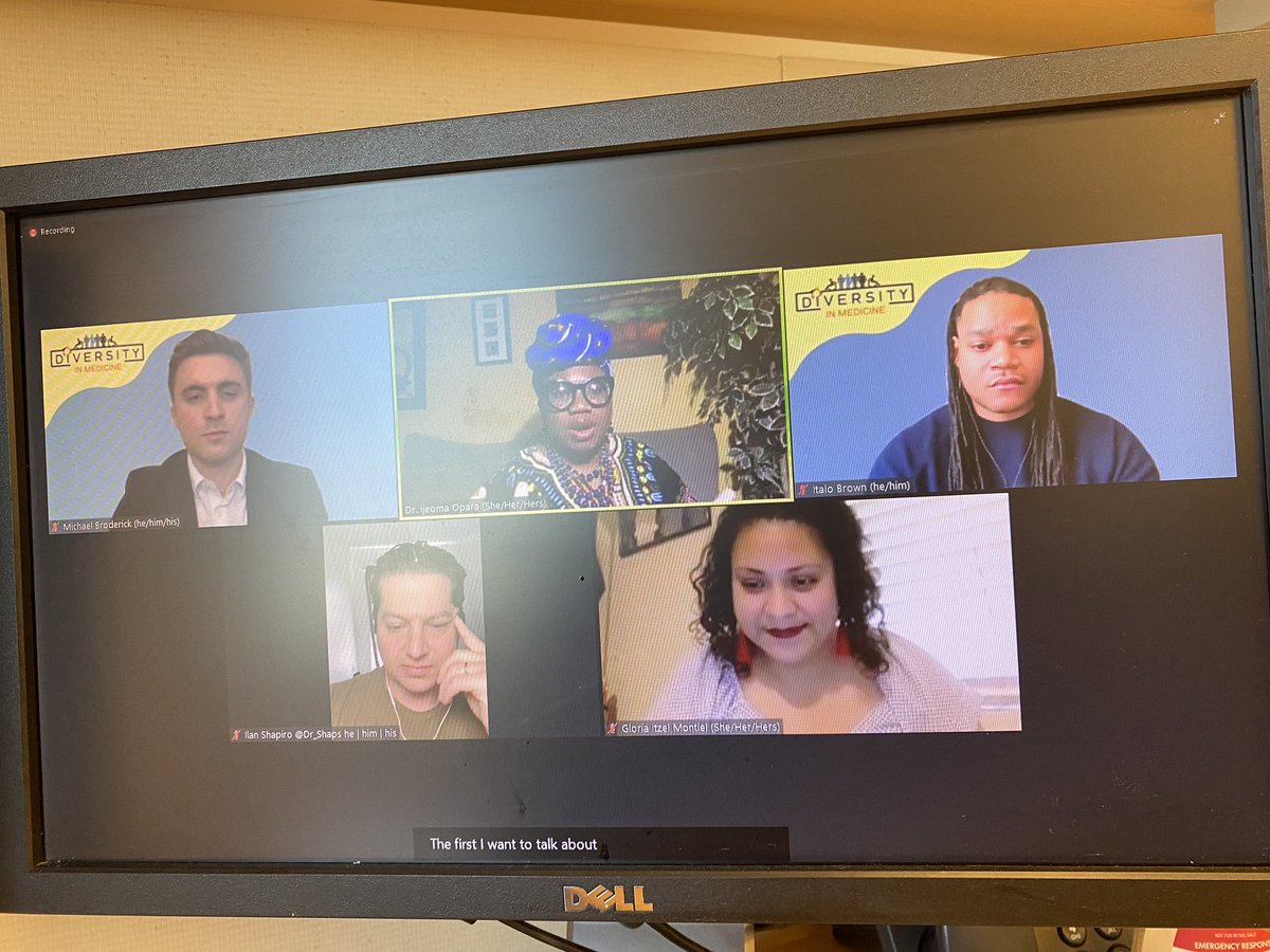 When you get time on your call shift to tune into the panels for @DiMConf2021 🙌🏽🙌🏽🙌🏽🙌🏽🙌🏽#BeyondtheExamRoom @IjeomaOo <a href="/dr_shaps/">Ilan Shapiro MD</a> <a href="/gr8vision/">Italo Brown</a> <a href="/Broderick_MT/">Michael Broderick</a>