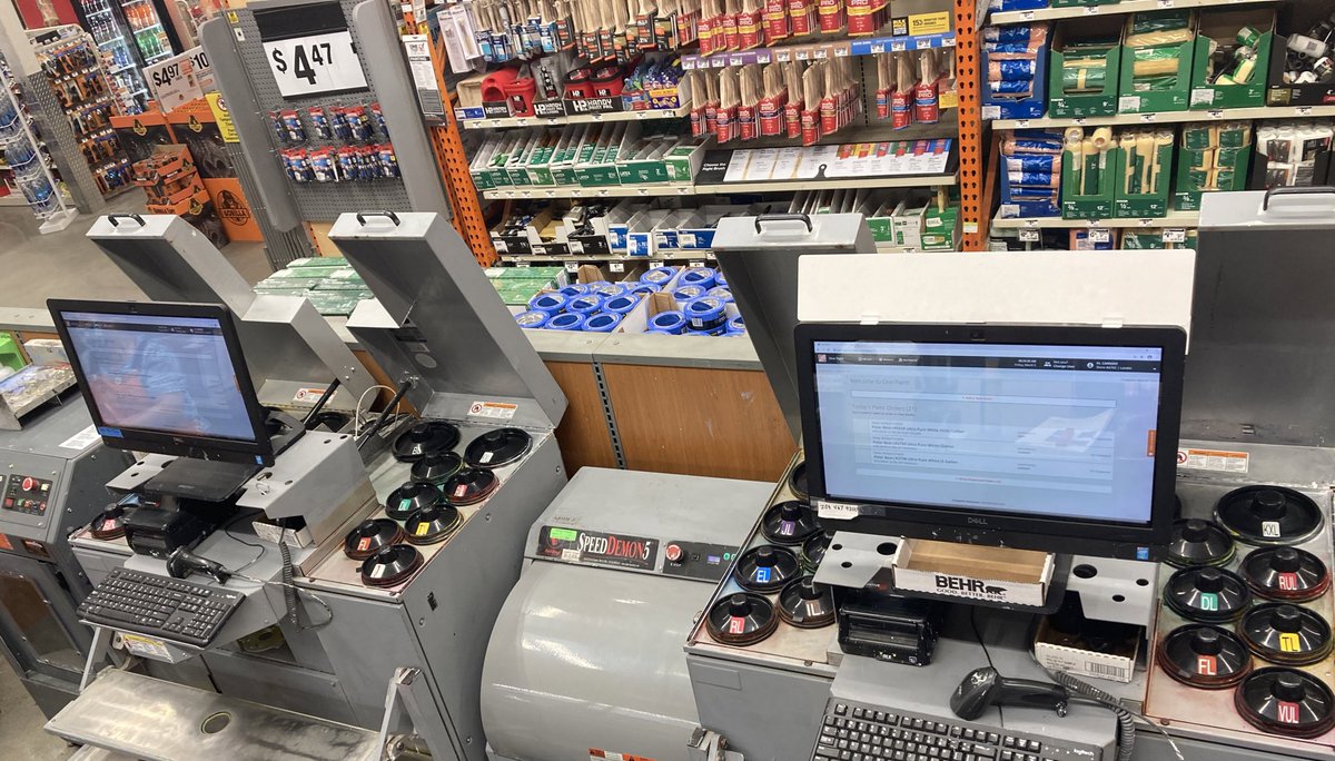 Our paint department looks so good!!  Thanks to Dathan and his team of #LanderLegends for making it shine!  Bring on spring!  @JKirkHD @Ken_D19DM #D19MerchMadness