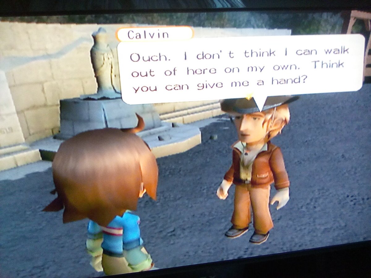 JanelleWaz's tweet photo. #HarvestMoon #TreeOfTranquility So, in the span of three months, my character went from scrawny beginning farmer to carrying a grown man. https://t.co/vhRSmwx5lL