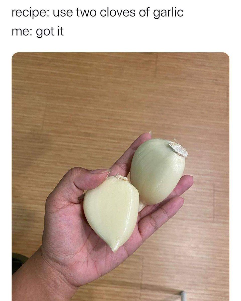 Garlic is measured with your heart.