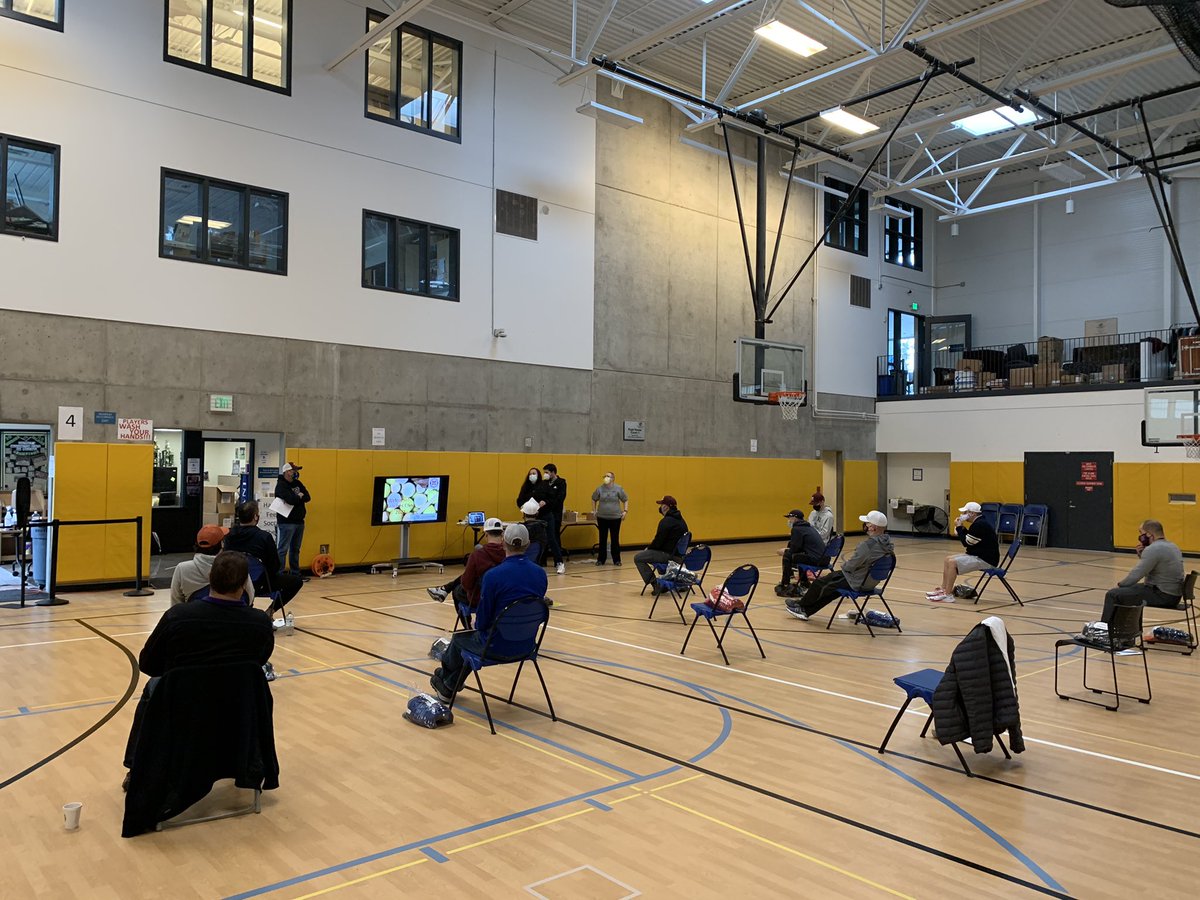 MILittleLeague's tweet photo. Saturday morning meeting for player pitch coaches... Looks a little different this year for social distancing, but nice to be back at it! https://t.co/CBl7ORxkju