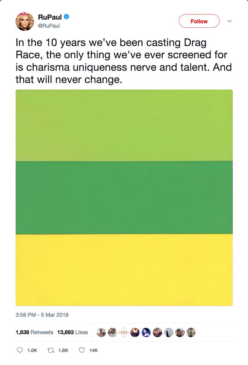 mattxiv's tweet photo. it’s been three years since rupaul tweeted about including trans people on drag race, added a pic of the “trains flag” instead of the trans flag, and pressed tweet https://t.co/jmB9XVf1Hk