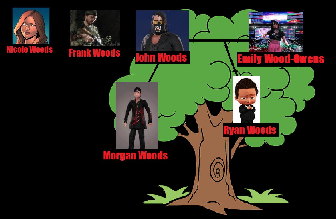 JohnWoods98's tweet photo. My Family Tree @RTBWfed #familytree #CallofDuty #family @RealEmilyOwens https://t.co/zcuswT7qrI