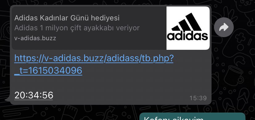 adidas buzz whatsapp