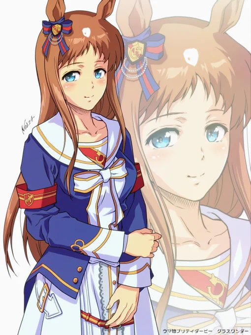 プレイ記念で #ウマ娘 のキャラ的に一番好みなグラスワンダー描いてみました。

良い因子を貰って、期間限定ミッションコンプで出たオグリキャップ初プレイで初のBランク到達、URAファイナルもバクシンに続いてクリア。無課金でも段々強くなってきた。 