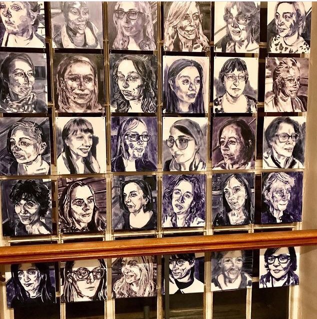 emmacopleyart's tweet image. #internationalwomensday is celebrated everyday @CamPathology Thrilled💥24 Portraits - Recovering and Reimagining Women’s Labour in Pathology @Cambridge_Uni is a permanent part of the art collection, funded last year for @theUL Rising Tide and part of @Cambridge_Fest #IWD2021