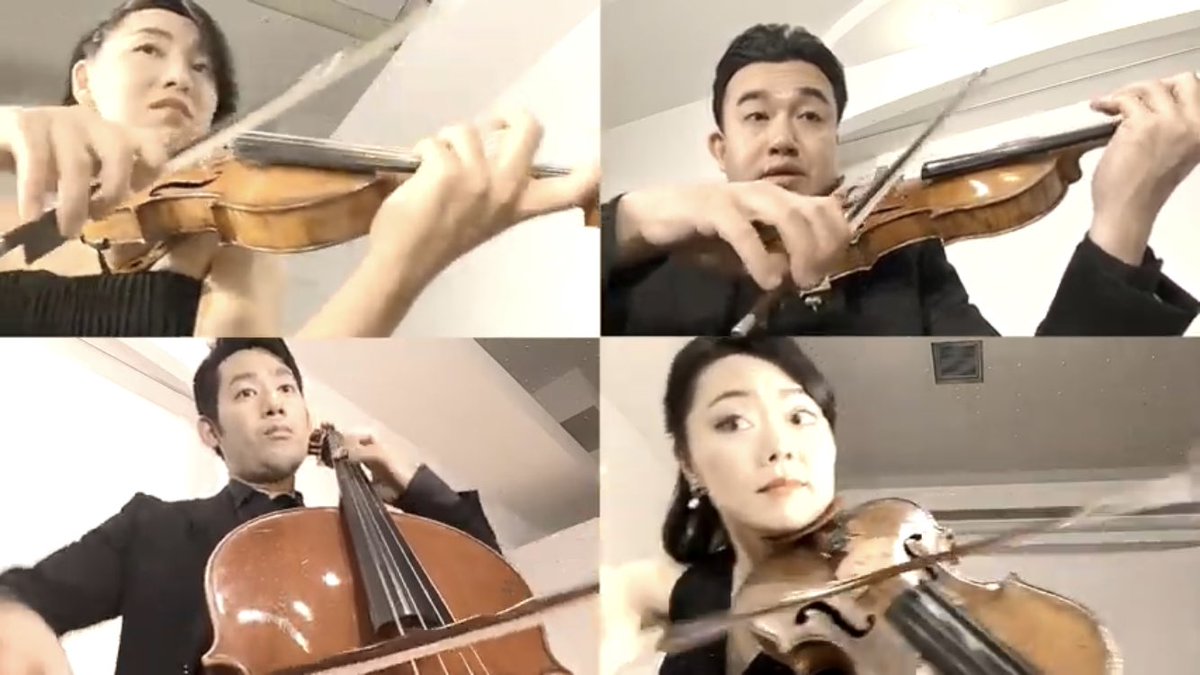 昨年末に<a href="/tocon_lab/">トーキョーコンサーツ・ラボ</a> にて収録した芸術文化活動支援事業「アートにエールを！東京プロジェクト (ステージ型)」参加作品が公開となりました👏👏👏👏

第一弾は、
♪ ベートーヴェン：弦楽四重奏曲 第14番

是非ご覧ください‼️
youtu.be/DtyDy6e0C64

<a href="/amioike_violin/">Ami Oike Violinist</a> <a href="/yamazawakei/">山澤慧</a> <a href="/Mari_A_viola/">安達 真理 - Mari Adachi</a>