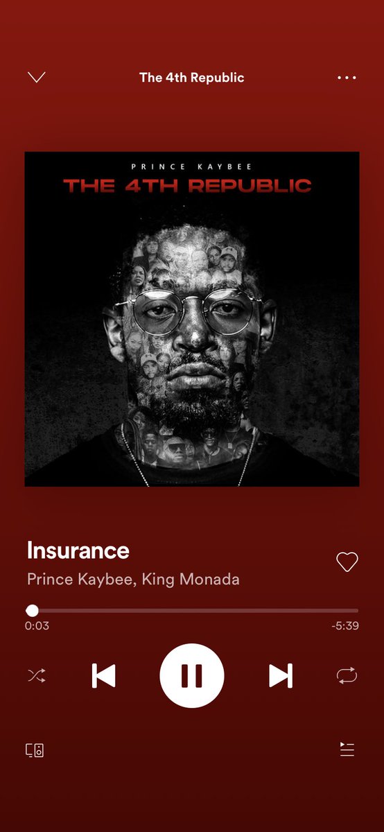 Tsepo__Khomari's tweet photo. So many great singles to choose from, beautiful body of work overall. I think insurance will be one of the biggest songs in the country come December. Thank you for the music my dawg. @PrinceKaybee_SA #The4thRepublic ๐๐พโค๏ธ https://t.co/jo5gmwHxnP