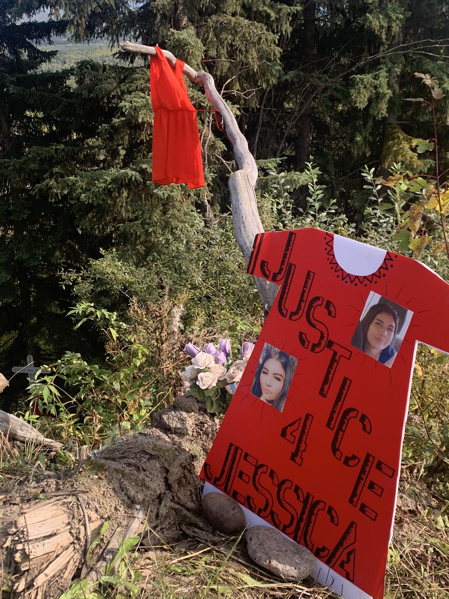 kaylamitchellw1's tweet photo. Here are photos of my baby cousin mourning the loss of her mother, Jessica Patrick. We need answers. #JusticeforJessica #MMIWG #wetsuweten #lakebabine https://t.co/hq2VlcNC2R