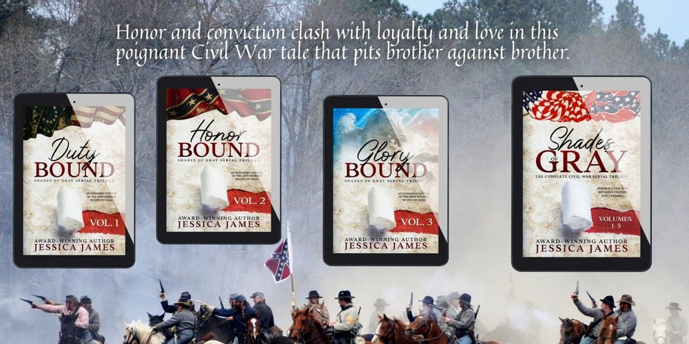 Keta Diablo (@ketadiablo) on Twitter photo Cover Reveal | Shades of Gray Complete Civil War Serial Trilogy by <a href="/jessicajames/">Jessica James Past Lane Travel</a> #historicalfiction trbr.io/vkEMKTF via <a href="/NNP_W_Light/">N.N. Light's Book Heaven/N. N. Light #NNLBH #PR</a> Cover Reveal | Shades of Gray Complete Civil War Serial Trilogy by <a href="/jessicajames/">Jessica James Past Lane Travel</a> #historicalfiction trbr.io/vkEMKTF via <a href="/NNP_W_Light/">N.N. Light's Book Heaven/N. N. Light #NNLBH #PR</a>